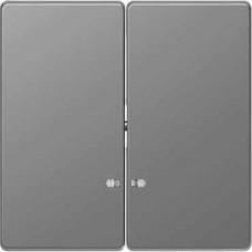 MTN3420-6036 Клавиша двойная с LED-индикацией Merten D-Life "Нержавеющая Сталь"