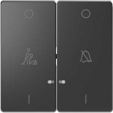 MTN3429-6034 Клавиша двойная LED с символами "звонок" и "горничная" Merten D-Life "Антрацит"