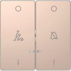 MTN3429-6051 Клавиша двойная LED с символами "звонок" и "горничная" Merten D-Life "Шампань"