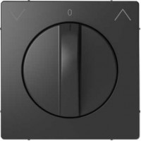 Лицьова панель для поворотного механізма роллет Merten D-Life. Колір Антрацит