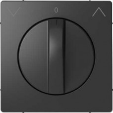 Лицьова панель для поворотного механізма роллет Merten D-Life. Колір Антрацит