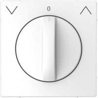 Лицьова панель для поворотного механізма роллет Merten D-Life. Колір Білий Лотос