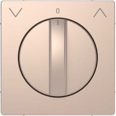 Лицьова панель для поворотного механізма роллет Merten D-Life. Колір Шампань