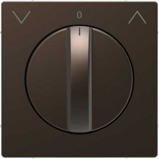 Лицьова панель для поворотного механізма роллет Merten D-Life. Колір Мокко