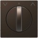 Лицьова панель для поворотного механізма роллет Merten D-Life. Колір Мокко