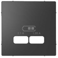 MTN4367-6034 Накладка для USB-розетки Merten D-Life "Антрацит"
