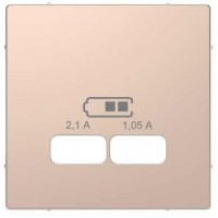 Лицьова панель для USB-розетки Merten D-Life. Колір Шампань Лицьова панель для USB-розетки Merten D-Life. Колір Шампань