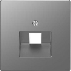 Лицевая панель для одинарной интернет-розетки RJ45 Merten D-Life Нержавеющая Сталь