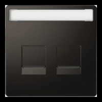 MTN4564-6034 Накладка для 2-мод.разъемов RJ Merten D-Life "Антрацит"