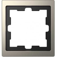Рамка D-Life 1-постовая никель (MTN4010-6550)