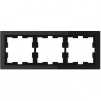 Рамка 3-постова Merten D-Life. Колір Чорний Онікс