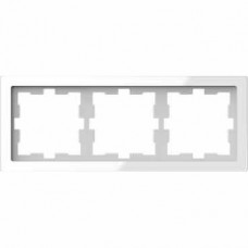 Рамка 3-постовая Merten D-Life Белый Кристалл