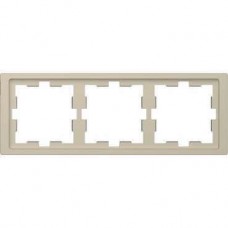 Рамка 3-постовая Merten D-Life Сахара