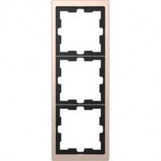 Рамка 3-постова Merten D-Life. Колір Шампань