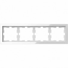 MTN4040-6520 Рамка 4-постовая Merten D-Life "Белый Кристалл"