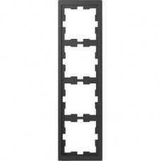 Рамка 4-постова Merten D-Life. Колір Антрацит