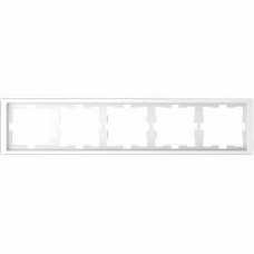 Рамка D-Life 5-постовая белый лотос (MTN4050-6535)