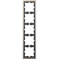 Рамка 5-постова Merten D-Life. Колір Нікель