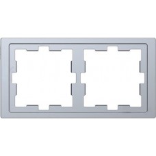 Рамка 2-постовая Merten D-Life Нержавеющая Сталь