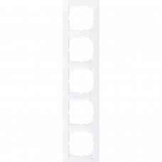 Рамка Merten M-Pure 5 постов белая (MTN4050-3625)