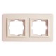 Рамка подвійна серії Despina (Mono Electric) Слонова кістка