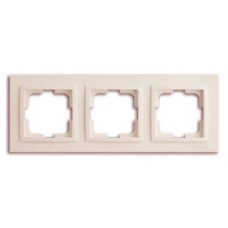 Рамка потрійна серії Despina (Mono Electric) Слонова кістка