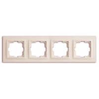 Рамка чотирьохмісна серії Despina (Mono Electric) Слонова кістка