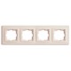 Рамка чотирьохмісна серії Despina (Mono Electric) Слонова кістка