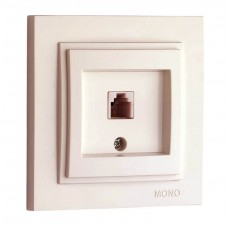 Розетка TF Євро (623K) Despina (Mono Electric) Слонова кістка