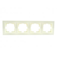 ⚡Рамка четырехместная серии Despina (Mono Electric) Кремовая