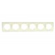 Рамка шестимісна серії Despina (Mono Electric) Кремова