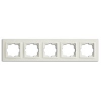 Рамка п'ятірна серії Despina (Mono Electric) Біла