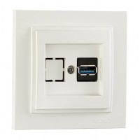 Розетка USB серії Despina (Mono Electric) біла 102-190005-144 Розетка USB серії Despina (Mono Electric) біла 102-190005-144