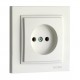 Розетка без заземлення 10А серії Despina (Mono Electric) Білий