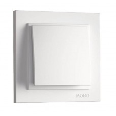 Вимикач одноклавішний 10А серії Despina (Mono Electric) Білий