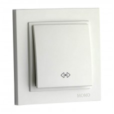 Прохідний перемикач проміжний 10А серії Despina (Mono Electric) Білий