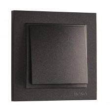 Вимикач одноклавішний серії Despina (Mono Electric). Колір Графіт