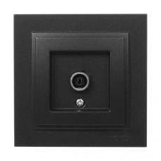 Розетка TV прохідна з екраном (11 dB) серії Despina (Mono Electric). Колір Графіт