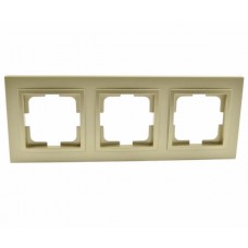 Рамка тримісна серії Despina (Mono Electric). Колір Титан