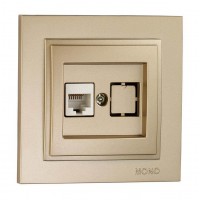 ⚡Розетка компьютерная (Rj45 Cat 6) серии Despina (Mono Electric). Цвет Титан ⚡Розетка компьютерная (Rj45 Cat 6) серии Despina (Mono Electric). Цвет Титан