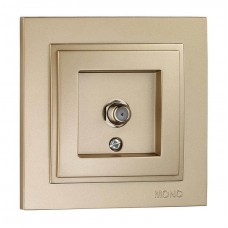 Розетка супутникова (F з'єднання) серії Despina (Mono Electric). Колір Титан