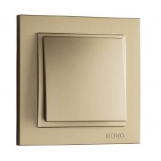 Вимикач одноклавішний серії Despina (Mono Electric). Колір Титан