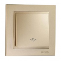 Кнопка дзвінка серії Despina (Mono Electric). Колір Титан