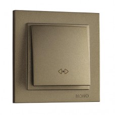 Перемикач прохідний проміжний серії Despina (Mono Electric). Колір Бронза
