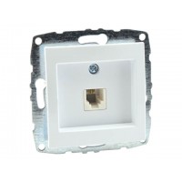 ⚡Механизм розетки TF Евро (623K) Despina Белая с панелью