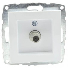 Механізм TV/SAT-розетки кінцевої з серії Despina Mono Electric білий з панеллю (500-001905-138)