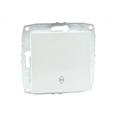 Механизм одноклавишного выключателя проходного 10А серии Despina (Mono Electric) Белый с клавишей