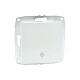 ⚡Механизм одноклавишного выключателя проходного 10А серии Despina (Mono Electric) Белый с клавишей