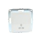 ⚡Механизм одноклавишного выключателя проходного с подсветкой 10А серии Despina (Mono Electric) Белый с клавишей