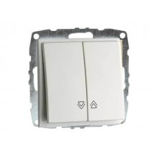 Механизм выключателя управления жалюзи серии Despina (Mono Electric) Белый с клавишей